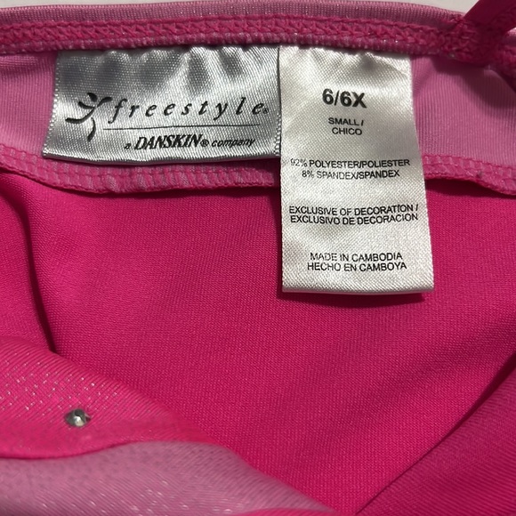 Freestyle Girls 6/6X Pink Leotard - Picture 4 of 4